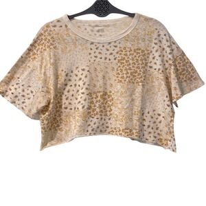 American Eagle Outfitters‎ Bandana Floral Print Boxy Crop Tee M